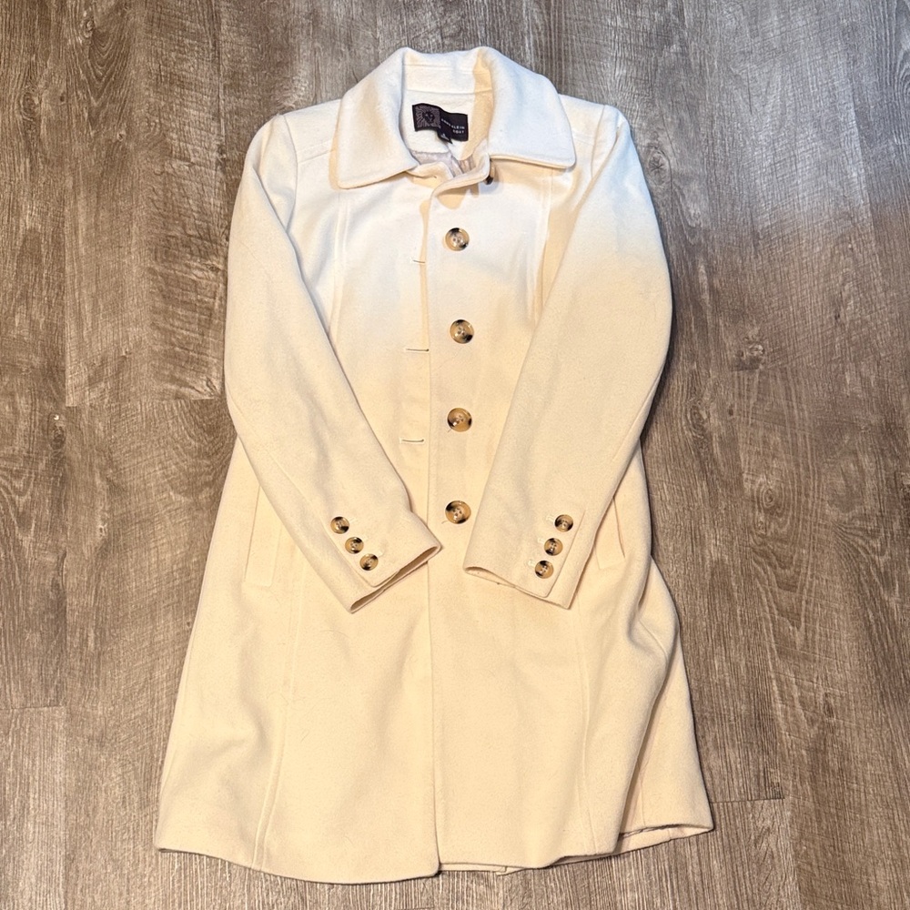 Anne Klein Cream Trench Coat